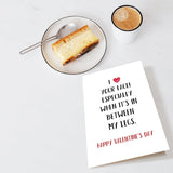 Funny Valentines Day Card For Him Her, Naughty Valentine'S Day Card For Husband Wife Fiance Bf Gf, Vday Card, I Love Your Face In Between My Legs