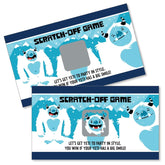 Big Dot of Happiness Yeti to Party - Abominable Snowman Party or Birthday Party Game Scratch Off Cards - 22 Count