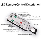 10 Pcs Led Flameless Taper Candles With Remote,Small Mini Electric Dimmable Flickering Fake Wax,Battery Operated,Windows Clips Lights For Stick Candelabra,Wreath,Christmas Decor