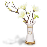 ,Artificial Flowers With Ceramic Vases,Faux Flower Arrangement,Affordable Luxury Artwork,Housewarming New Year Xmas Gift,Home Decor