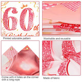 Rose Gold 60Th Birthday Party Decoration For Woman, Rose Gold 60Th Bir