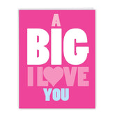 Jumbo Blank Friendship Paper Card 8.5 X 11 Inch With Envelope (1 Pack) Jumbo Encouragement, Good Luck A Big I Love You J2732Frb