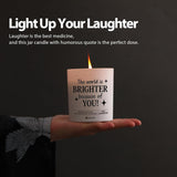 The World Is Brighter Because Of You Inspirational Thank You Gifts For Friends Coworker Friendship Appreciation Gifts Scented Candle Home Office Jar Candles Sage Floral Lavender Scent Soy Wax 9.5 Oz