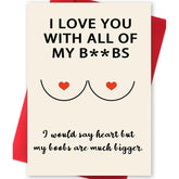 Cute Valentine'S Day Gifts For Husband, Cheeky Anniversary Card Gift For Boyfriend, Hilarious Vday Birthday Card For Him Fiance