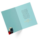 Valentines Day Card For Dad | Best Dad In The Universe | 5'X7.5' | Single Card + Envelope | Women Owned Small Business Made In Usa