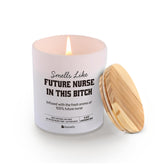 Smells Like Future Nurse In This Bitch Nurse Gifts Appreciation Gift For Rn Nursing Student Graduation Scented Candle Home Office Jar Candles Lavender Sage Soy Wax Candles 9.5 Oz