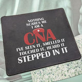Nothing Scares Me Cna Nurse Gift Mouse Pad - Certified Nursing Assistant Gifts - Nursing Gift For Registered Nurses Mouse Mat 9.5 Inch