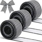 3 Rolls 30 Yard X 2 Inch Striped Ribbon Striped Fabric Grosgrain Ribbo