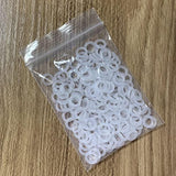 150Pcs Rubber O-Ring Switch Dampeners Keycap 8X5X1.5Mm Clear White Cherry Mx S