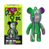 Paint Key Ring Kit – Diy Bear Keychain Toy With 3 Paint Colors | Mix, Pour & Create Art Keychains – Fun Craft Activity For Kids Ages 5+ (Green Vibe)