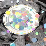 400Pc Circle Dots Iridescent Confetti For Birthday Decorations Round Table Scatter For Wedding Baby Shower Bachelorette Bridal Shower Party Supplies