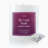 My Last Fvck Candle With Diamond Inside | S | Scented Soy Candles Gifts For Women Anniversary Candle Wax | Romance Candles All-Natural Organic Soy Candle 14Oz | 70H