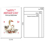 Funny Goose Mother'S Day Cards For Mom Stepmom Grandma Her, Humorous Happy Mothers Day Cards From Son Daughter Kids, Ideal Gift For Mother Grandmather Stepmother