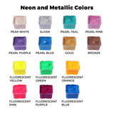 Himi Gouache Paint Set, 56 Colors X 30Ml Include 8 Metallic And 6 Neon Colors, Unique Jelly Cup Design In A Carrying Case Perfect For Artists, Students, Gouache Opaque Painting