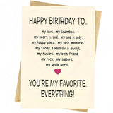 Happy Birthday Card For Men, Boyfriend, Women, Wife, Husband Birthday Card, Birthday Gift Greeting Card, Romantic Bday Card