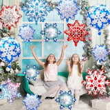 16Pcs Winter Snowflake Foil Balloons for Birthday Wedding Christmas Party