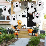 6 Pack White Ghost Foil Balloons Halloween Party Decorations Trick or Treat Decor