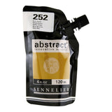 SENNELIER Abstract Innovative Heavy Body Acrylic Paint, 120ml Pouch, Yellow Ochre