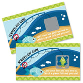 Big Dot of Happiness Let’s Go Fishing - Fish Themed Birthday Party or Baby Shower Game Scratch Off Cards - 22 Count