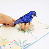 Blue Jay Bird Pop Up Birthday Card - Happy Birthday Pop Up Card For Son, Daughter, Wife, Friends, Nature, Wild Animal, Bird Lovers (Blue Jay Bird Pop Up Card)