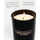 Rose & Sandalwood Scented Candle | Soy Christmas Candles, Black Candle For Home | Holiday Candles Gifts For Women And Men | Home Fragrance | Aromatherapy | 8Oz, 45 Hour Burn