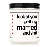 Funny Wedding Gifts, Bachelorette & Bridal Shower Gift For Bride, 7Oz Lavender Scented Soy Wax Candle, Bride To Be, Engagement Gifts For Couples