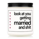 Funny Wedding Gifts, Bachelorette & Bridal Shower Gift For Bride, 7Oz Lavender Scented Soy Wax Candle, Bride To Be, Engagement Gifts For Couples