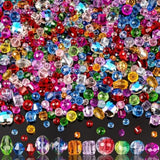 636pcs Colorful Glass Beads β Rainbow Crystal Beads for Jewelry & Crafts