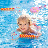 12 Pcs Inflatable Donuts 33 Inch Candy Birthday Party Decorations Donut Shape Balloons Large Lollipop Stick Pool Float Candy Themed Party Favors For Kids(Classic Color)