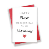 Lovely Happy First Mother’S Day For Mommy Mom, Unique Celebrating Mom’S Day Card For Mama Mother
