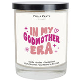Godmother Proposal Gift | In My Godmother Era | Funny Scented Candle For Her, Wife, Best Friend, Sister, Cousin, Women, Coworker, Christmas Candles Gift - Vanilla Sandalwood