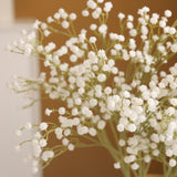 Babys Breath Artificial White Flowers Fake Silk Real Touch Flowers For Diy Floral Bouquets Arrangement Home Decorative Party Wedding (White-2)