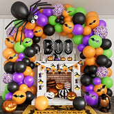 alloween Balloon Garland Arch Kit with BOO, Spider & Confetti Balloons Party Decor