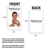 Baby Shower Games – Find The Baby Dad Scratch Off Celebrity Cards, Baby Shower Party Games Supplies – 36 Cards(Ba02-Heir)