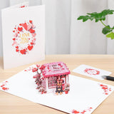 Valentine’S Day 3D Pop Up Dog Greeting Card – Valentines Dog Love Card With Envelope, I Love You Valentines Cards Gifts For Women, Wife, Girlfriend, Mom, Daughter
