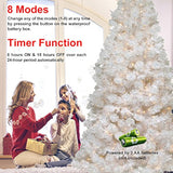 Battery Operated String Lights Christmas Lights 16Ft 50 Led String Lights Decorative White Wire For Indoor Outdoor Weddi