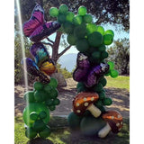Giant Brown Mushroom Balloons - Alice in Wonderland Party Decor