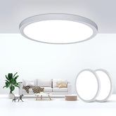 2 Pack 24W Flat LED Ceiling Lights 6000K 2200LM Ultra Thin White Fixtures