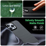 Slim Borderless For Iphone 15 Pro Max Phone Case 6.7"(2023) Ultra-Thin Lightweight Frameless Matte Hard Pc Cover Case With Pull Ring Shockproof Non Slip Rope,Suppor Wireless Charging-Black