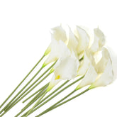 12 Pcs White Calla Lily Artificial Flowers,14.6" Faux Calla Lilies Flower Real Touch Silicone Fake Lilies Flowers For Home Decor,Diy Wedding Centerpieces, Indoor Floral Arrangements