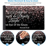 Gaming Mouse Pad, Extended Large Mouse Pads (31.5"X11.8"), Laptop Table Protector With Stitched Edges, Office Desk Mat Writing Pad Proverbs 31:25 Bible Rose Gold Xxl Mouse Pad Waterproof Desk Pad