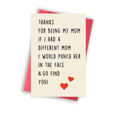 Sarcasm Card For Mom, Funny Birthday Greeting Card For Mommy, Stepmom, Unique Mothers Day Gifts For Daughter, Son