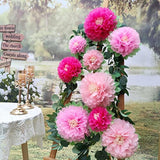 Pink Paper Flower Wedding Centerpiece Birthday Party Backdrop Nursery Room Wall Home Decoration Pack Of 9