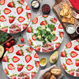 48Pcs Strawberry Party Supplies - 7Inch Strawberry Paper Plates For Baby Shower, Birthday Party Decorations