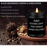 Gifts For Dad, Fathers Day Christmas Birthday Dad Gifts From Daughter Son - Sandalwood Scented Candle (7Oz)