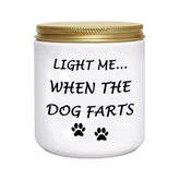 Funny Gifts For Women Unique Dog Mom Dog Lovers Christmas Birthday Gifts For Her Sister Best Friend Girlfriend Wife Stocking Stuffers Light Me When Farts Lavender Scented Soy Candles