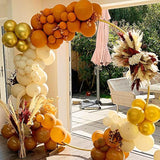Thanksgiving Balloon Garland Kit Lemon Yellow Apricot Khaki Maple Leaf Fall Party Decor