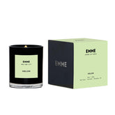 Nyc Scented Candle Jar - Black Glass, Soy, Natural, Non-Toxic, Pet-Safe, Up To 60 Hours Burn Time, Wood Wick, Strong Scent, Cruelty-Free, 10 Oz - Melon
