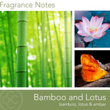 Carolina Bamboo Lotus Scented Candle, 16 oz Wellness Relaxing Aromatherapy Candle, 2 Wick White Jar Soy Blend Wax, Candles for Home, 60H Burn - Made in The USA