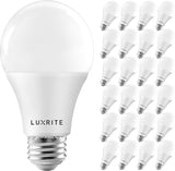 A19 LED Light Bulbs 24 Pack 100W Equivalent Dimmable 5000K Bright White 1600 Lumens E26 Energy Star